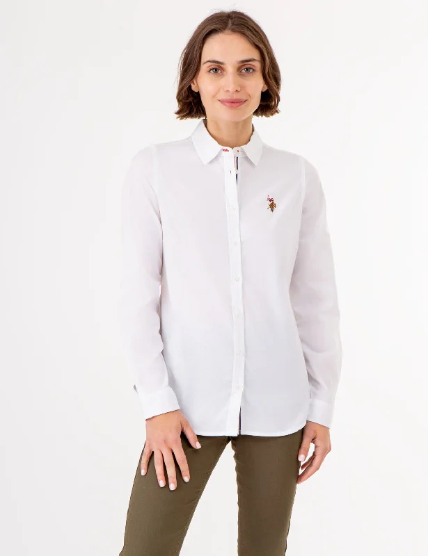 LONG SLEEVE SOLID STRETCH OXFORD SHIRT