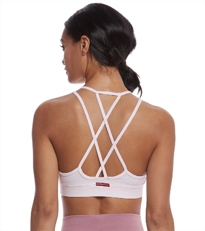 Hard Tail Double Cross Yoga Bra Blush